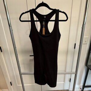 SKIMS Racerback Black Bodysuit